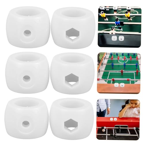 Happyyami 8pcs Foosball Goal Bar Locator Rings Plastic Rod Positioners for Tabletop Soccer Replacement Parts Easy to Install Essential Accessories for Foosball Enthusiasts