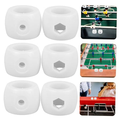 Happyyami 8pcs Foosball Goal Bar Locator Rings Plastic Rod Positioners for Tabletop Soccer Replacement Parts Easy to Install Essential Accessories for Foosball Enthusiasts