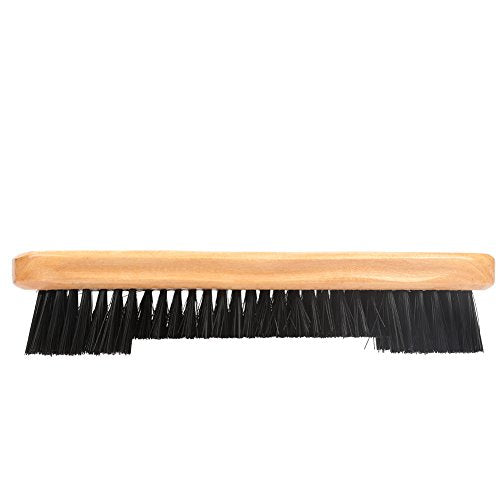 2-Piece Billiard Table Brush Set, Wood Handle with Fabric, Multi-Functional Rail and Corner Cleaning Tools for Pool Tables