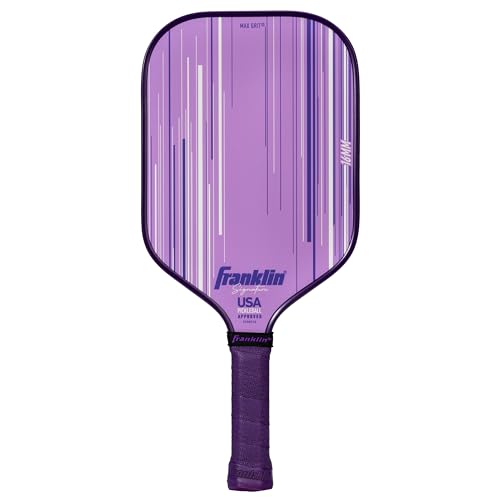 Franklin Sports Pro Pickleball Paddles - Signature Series Pro Pickleball Paddle with MaxGrit Surface - USA Pickleball (USAPA) Approved Tournament Pickleball Paddles - 13mm + 16mm Polypropylene Cores - color: Lilac, size: 16mm