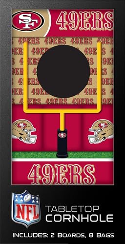 MasterPieces Officially Licensed NFL Tabletop Cornhole for Adults - style: San Francisco 49ers