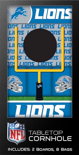MasterPieces Officially Licensed NFL Tabletop Cornhole for Adults - style: Detroit Lions