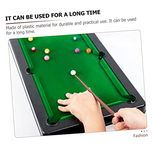 Mini Pool Table for Boys and Girls Small Tabletop Billiard Game Set Portable Billiard Toy Cues and Balls for Indoor Play and Family Fun