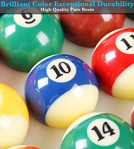 JAPER BEES Billiard Ball/Pool Ball Set Complete 16balls 2-1/4" Regulation Size&Weight Resin Ball - style: Tournament TV