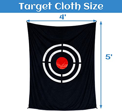 Golf Target Cloth for Net Replacement - Enthusiasts and Professional Golfers Practice Training Aids for Garage/Backyard - style: 5X4FT Golf Target