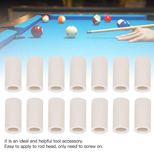 Keenso Billiard Stick Ferrules, 40pcs Pool Cue Ferrule Snooker Pool Repair Parts Billiard Cue Stick Ferrules Billiard Accessories for Billard Replacement Parts - color: 1 inch