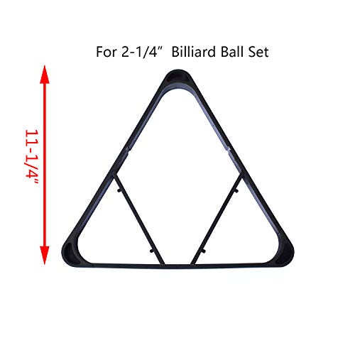 CROWN ME Billiards 16 Ball Triangle Rack – Pool Table Equipment Snooker Accessories for Regulation Size Billiard Balls, in 1 Portable Billiard Triangle
