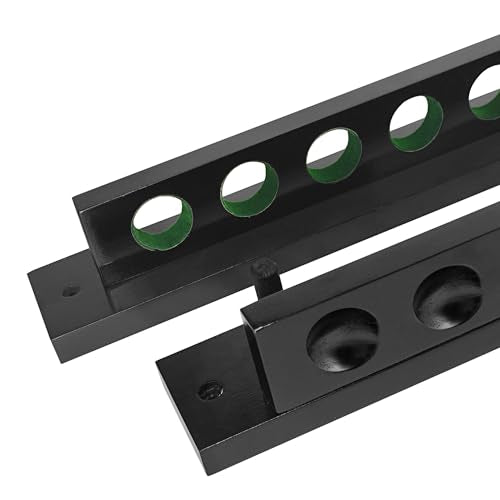 Pool Cue Rack Wall Mounted Rack Billiard Cue Wall Rack Cue Rest Cue Stick Holder for Pool Cue Set