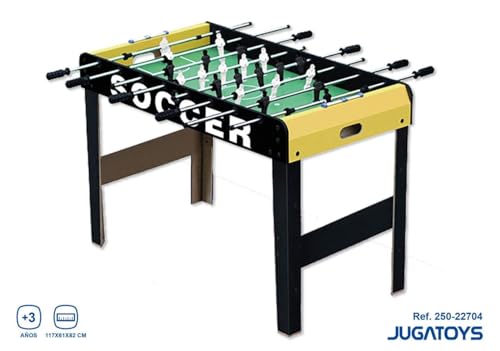 Full Size Professional Foosball Table - With 2 Mini Balls - Score Marker - For Adults, Boys & Girls Ages 3+ - Wooden Soccer Game Table - Solid & Sturdy