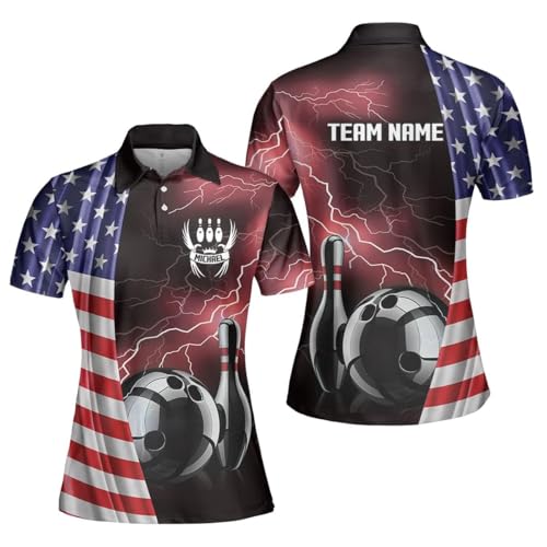 GABITA Personalized Bowling Jerseys for Men, Custom Bowling Shirts, Funny Bowling Shirts Gift for Bowler Team Player - color: A21