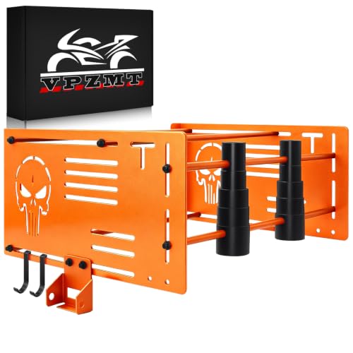 Orange Garage Detachables Storage Detach Depot Wall Rack, Tour Trunk Pack Pak Luggage Racks for Harley Touring Road King/Electra Glide/Street Glide/Sportster/Softail/Dyna - color: Orange