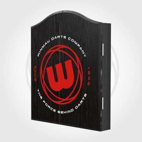 WINMAU W Roundel Logo Design Deluxe Dartboard Cabinet - style: Skull Deluxe
