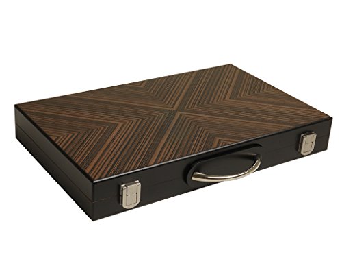 15-inch Retro Wood Backgammon Set - 2 Players, Ages 8+