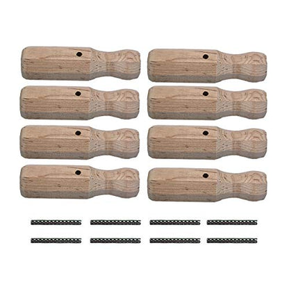 Tornado Wooden Foosball Handles and Roll Pins (Set of 8)