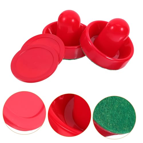 Abaodam 5sets Table Ice Hockey Game Kit Air Hockey Tabletop Pucks Handles Paddles Ice Paddles Game Accessories Family Party Fun Easy to Play