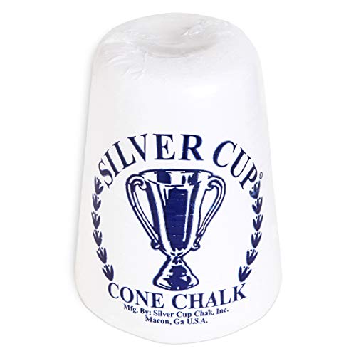 Silver Cup Billiard Cone Chalk White