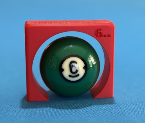 Pool Stroke & Aim Trainer, 3 Available Sizes- 2mm, 4mm, and 6mm Ball Clearance, Billiards Tunnel Trainers - size: 6mm only
