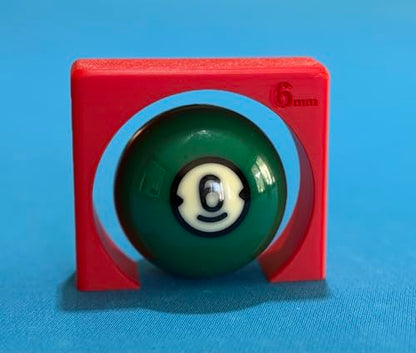 Pool Stroke & Aim Trainer, 3 Available Sizes- 2mm, 4mm, and 6mm Ball Clearance, Billiards Tunnel Trainers - size: 6mm only