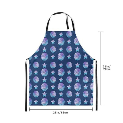 Manfei Volleyball Kids Kitchen Apron - color: Dark Blue