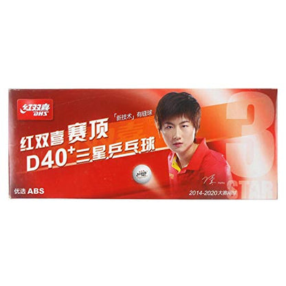 DHS Sports D40 3 Star Table Tennis Balls - ITTF Approved 3 Star, Match and Elite Training Use, Premium ABS Material, 40mm Seamed, 10 Balls Pack