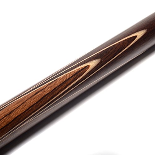 CUESOUL 3/4 Jointed Snooker Cue 57 inch Handcraft with Extension/Joint Protector Packed in Leatherette Cue Bag - color: 306 with Aluminium Cue Case