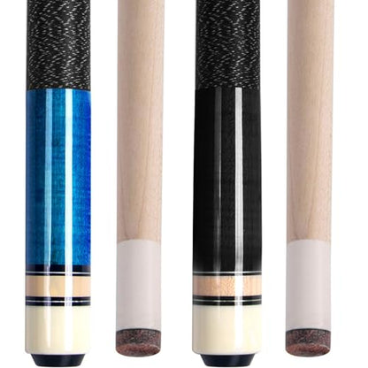 AKLOT Pool Cues,58" Pool Cue Stick Canadian Maple Wood Billiard Cues Sticks for Professional Billiard Players 18 19 20 21 oz - color: 2 PCS 19oz 21oz