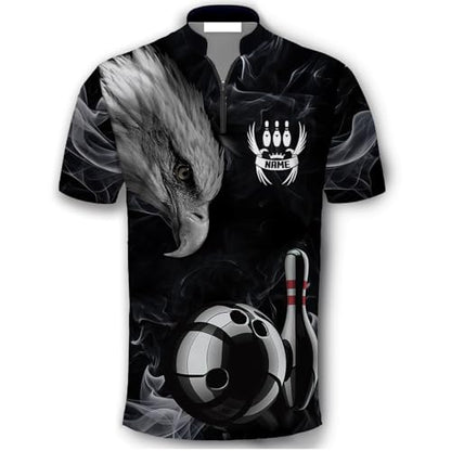 GABITA Personalized Bowling Jerseys for Men, Custom Bowling Shirts, Funny Bowling Shirts Gift for Bowler Team Player - color: A18