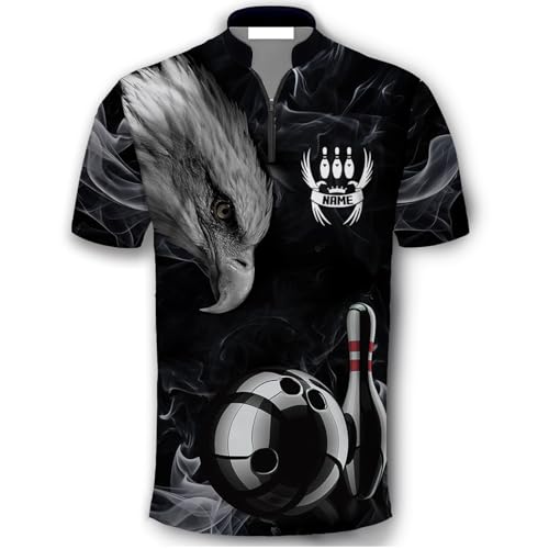 GABITA Personalized Bowling Jerseys for Men, Custom Bowling Polo Shirt, Bowling Shirts Gift for Bowler Team Player - color: A5