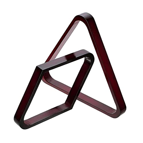 2Pcs Billiard Ball Rack Set, Eight Ball Triangle Rack, Diamond,Ball Racks for Table-Red - color: Red