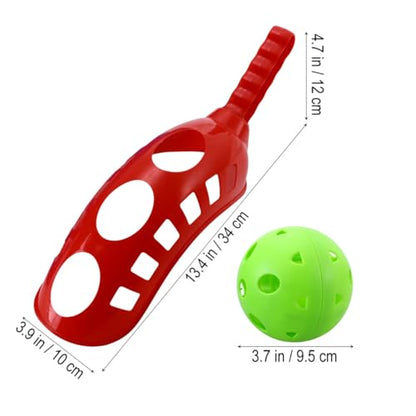 balacoo Scoop Ball Game Toss and Catch Set Lightweight Outdoor Toys for Kids Ages 3-5 Portable Hand-Eye Coordination Sports Activity for Family Fun