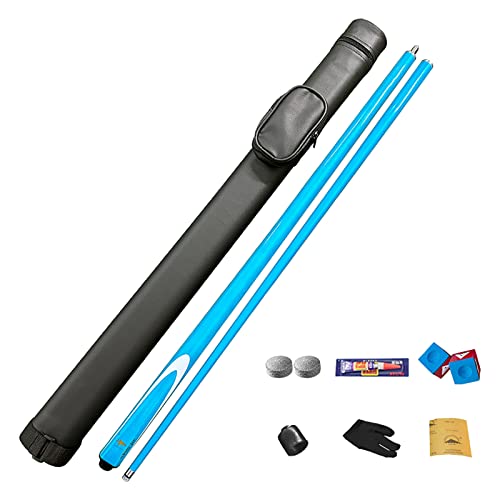 Carbon Fiber Pool Cue Stick 9.5mm Low Deflection Billiard Cue Set with Case Accessories Professional Snooker Table Cue for Home Bars Pool Halls, Blue3 - color: Blue3