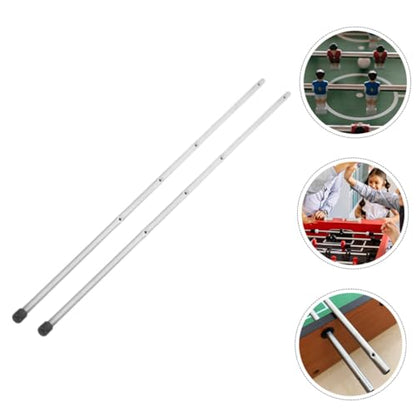 VOSAREA 3pcs Table Soccer Rod Replacement Iron Operation Pole for Foosball Game Accessory