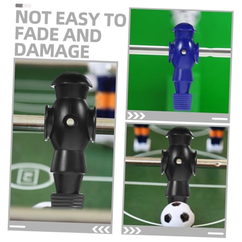 POPETPOP 4Pcs Foosball Player Figurines Replacement for Table Football Game PP Resin Material Wear-Resistant Soccer Player Statues for Standard Desktop Soccer Table Rods