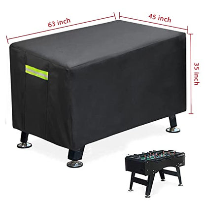 Foosball Table Protection - Waterproof Outdoor/Indoor UV Resistant Foosball Table Cover - style: 63 x 45 x 35inch