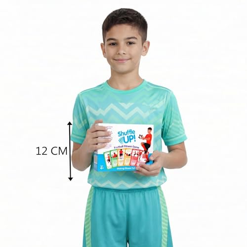 Shuffle Up Soccer Card Games - 70+ Skills Cards, Soccer Gifts for Boys and Girls 7-12 Years Old, Teen and Kids Indoor Training Equipment, Outdoor Backyard Game, Practice Toys, Stamina and Strength