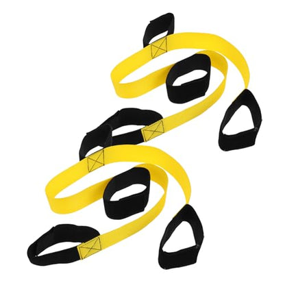 BESTonZON 2Pcs Team Building Legged Race Bands Footstep Game for Adults for Carnival Field Day Relay Races Backyard Parties Promotes Teamwork Personal Growth