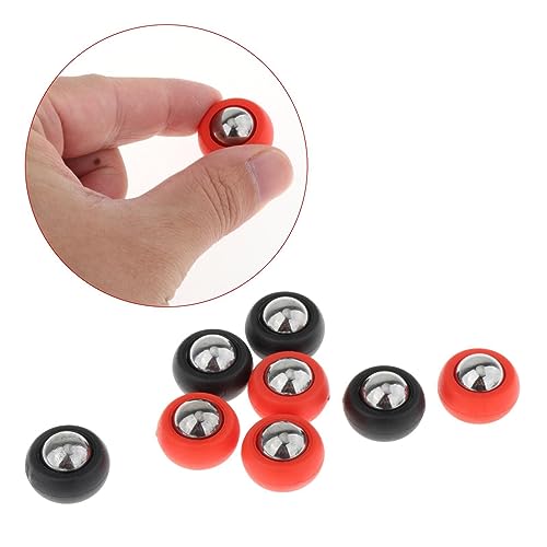 DYNWAVE 8X Shuffleboard Pucks Set Tabletop Game Pucks Curling Accessories Equipment Mini Shuffleboard Rollers Set Shuffleboard Table Pucks for Games