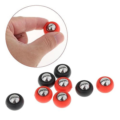 SM SunniMix 8Pcs Mini Shuffleboard Pucks Set Shuffleboard Table Pucks Replacement Shuffleboard Accessories 2 Colors Shuffleboard Rollers for Family Home
