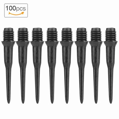 100pcs Durable Plastic Spots Replacement Set for Electronic Darts, Blackwhite, 4.5mm Thread Size, Ideal for Adult Sports Game