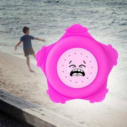 Kids Disc Saucers Family Game Hand Throwing Sports Flying Disc Outdoor Sports Toy, for Beach Backyard Boys Girls Gift, Purple