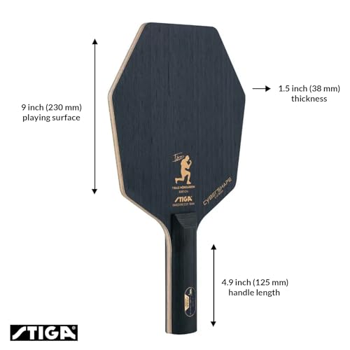 STIGA Cybershape Carbon CWT Truls Edition Table Tennis Blade with Custom Weight Technology I Superior Control & Enhanced Grip for Offensive Play - style: Cybershape Carbon CWT Truls Edition - Master/Concave