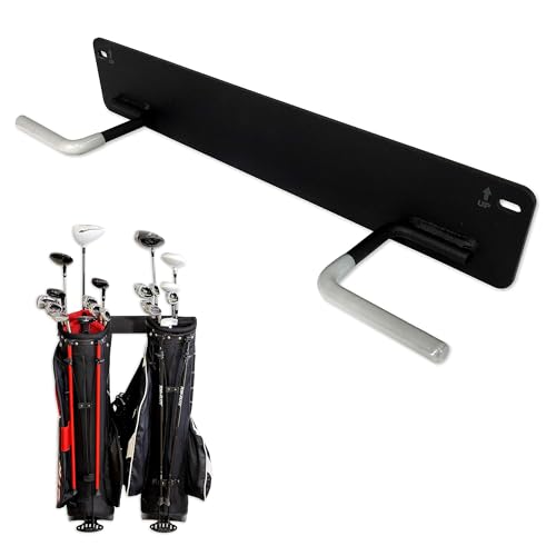 StoreYourBoard BLAT 2 Golf Bag Wall Mount | Home & Garage Storage Hooks | Golf Bag Holder | Heavy-Duty Wall Mount Organizer for Golf Bags & Accessories - style: 2 Bags