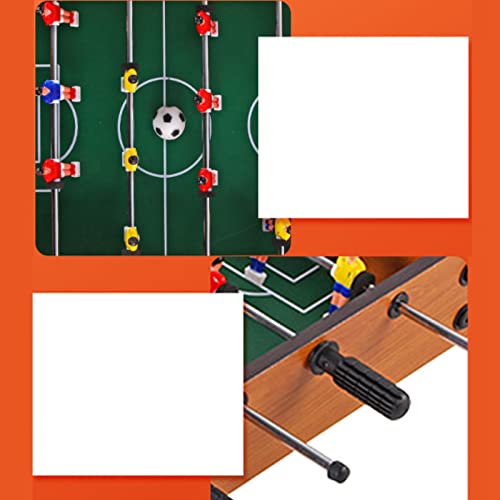 Mini Table Football Soccer Game for 2 to 4 Players,Wooden 12mm Top,Parent Child Fun,Indoor Entertainment for Family,Kids, and Parties Compact Foosball Game