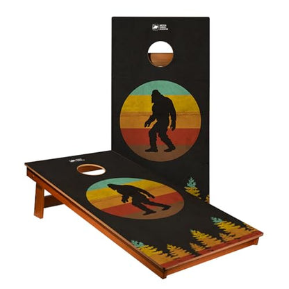 ACA American Cornhole Association Recreational Boards Regulation Backyard 2ft x 4ft - color: Retro Sasquatch