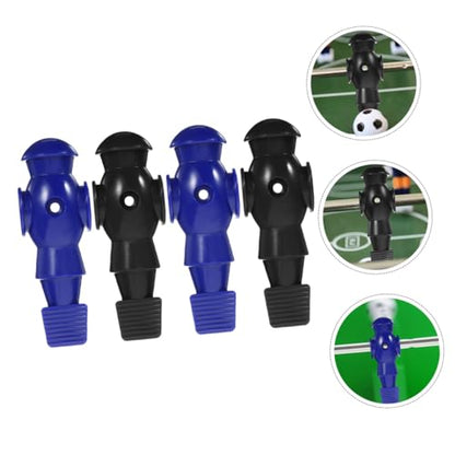 4Pcs Foosball Player Statues Table Football Machine Accessories Wear-Resistant PP Resin Figures Replacement for Standard Soccer Game Rods