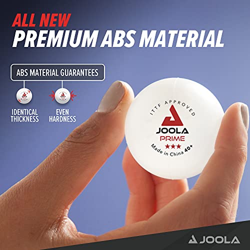JOOLA Prime 3-Star ABS Balls - color: White, 6 Count, size: 6 Count (Pack of 1)