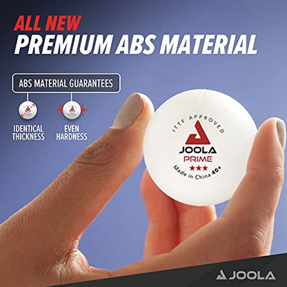 JOOLA Prime 3-Star ABS Balls - color: White, 6 Count, size: 6 Count (Pack of 1)