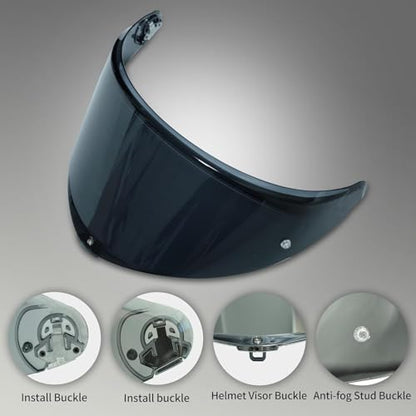 AGV K6 and K6S Visor (Smoke) - color: Smoke