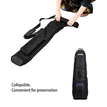 Small Golf Bag for A Few Clubs, Lightweight Golf Sunday Bag, Par 3 Travel Bag, Practice Travel Bag with Carry Shoulder Strap - color: Black