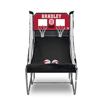 Pop-A-Shot - Home Dual Shot with NCAA Graphics l Sensor Scoring l 16 Game Modes l 7 Balls l Foldable Storage l for All NCAA Fans - style: Bradley Braves